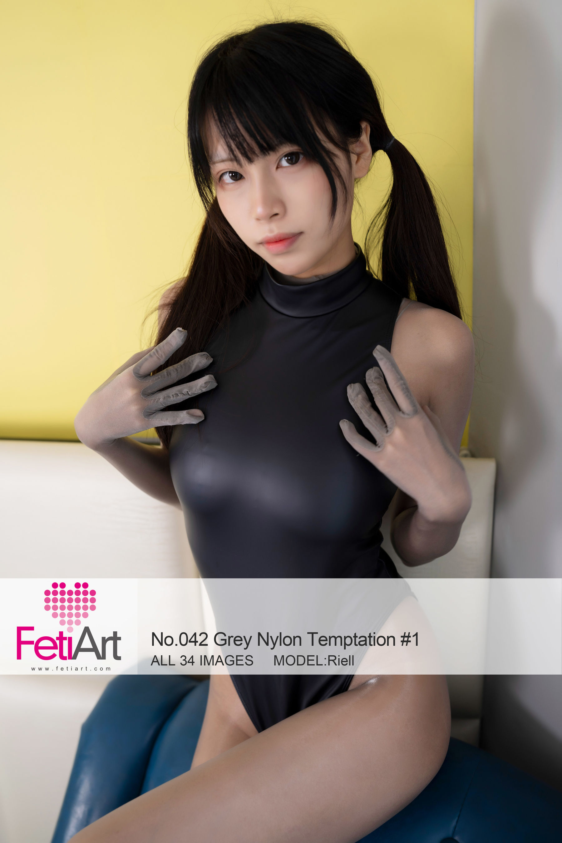 [尚物集FetiArt] No.042 Grey Nylon Temptation MODEL-Riell
