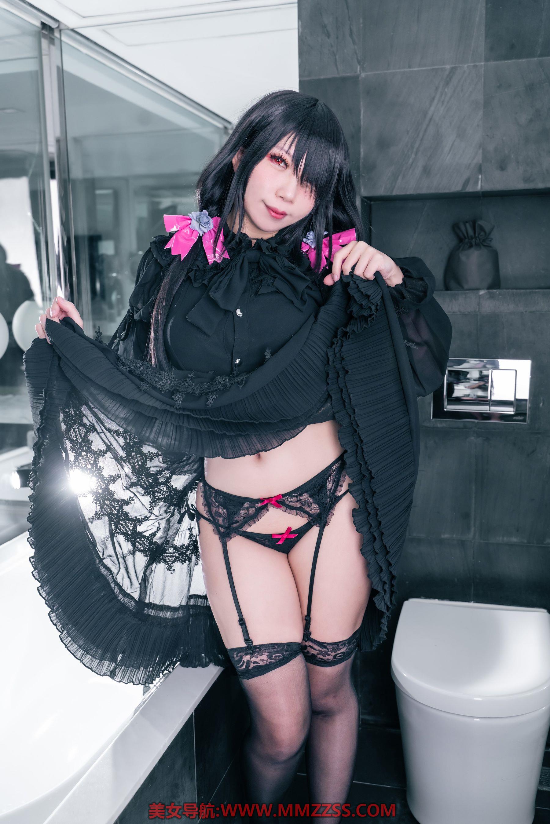 小琪-Aki - Kurumi Black Underwear